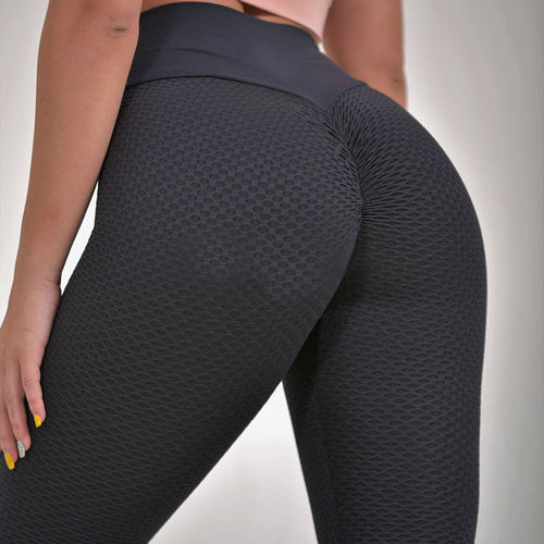 Women's Plaid Yoga Leggings w Seamless High Waist, S - 2XL
