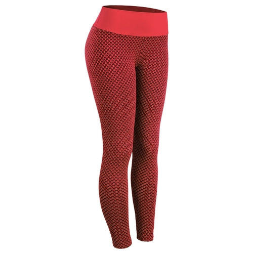 Women's Plaid Yoga Leggings w Seamless High Waist, S - 2XL