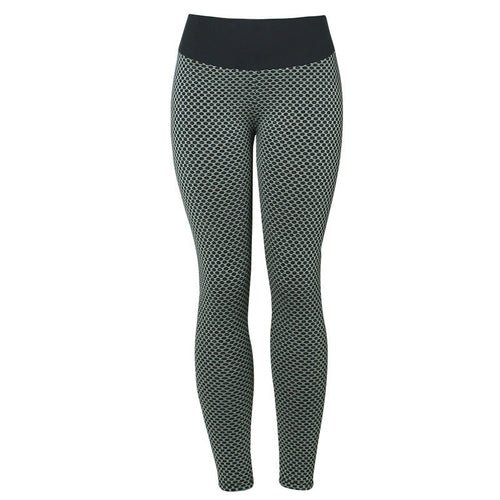 Women's Plaid Yoga Leggings w Seamless High Waist, S - 2XL